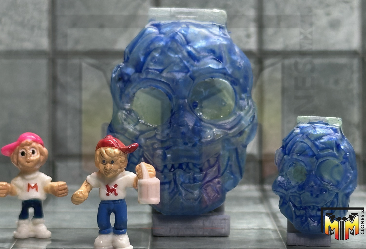 Blue Skull – Miniature Display Repro