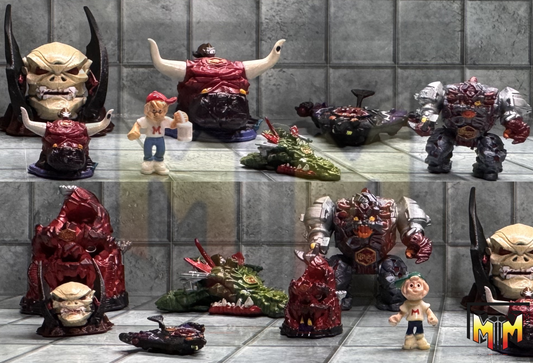 Full Set – 6 Horror-Themed Playsets – Miniature Display Repros